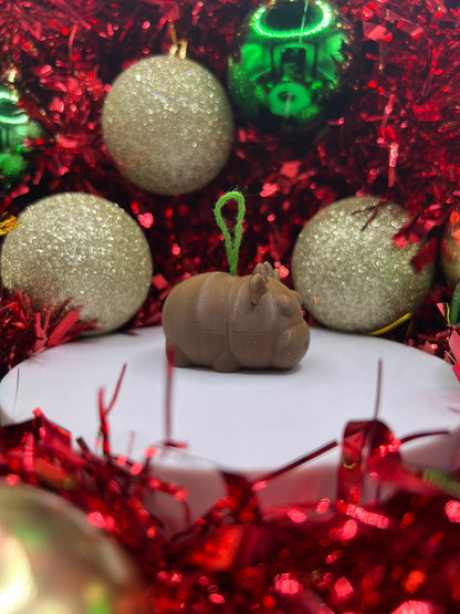 Cow Christmas Bauble - Christmas Ornament - Xmas Tree Bauble - alternate angle