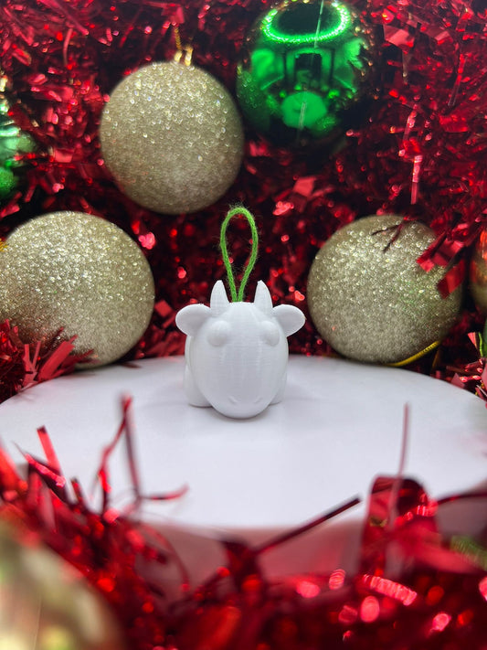 Goat Christmas Bauble - Christmas Ornament - Xmas Tree Bauble - product photo