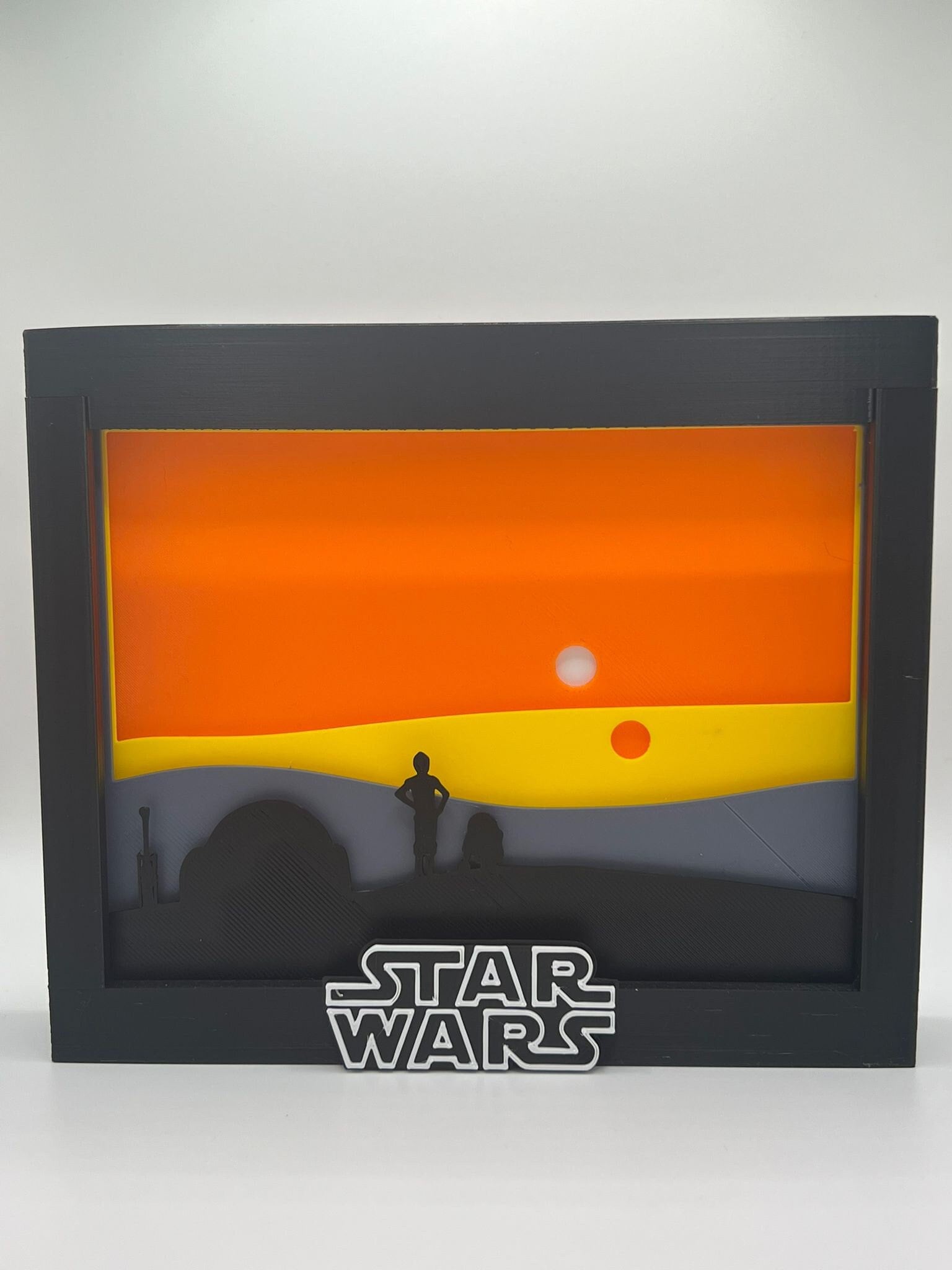 Star Wars Tatooine 3D Multi-layer Shadow Box - Personalised Art - Sci ...