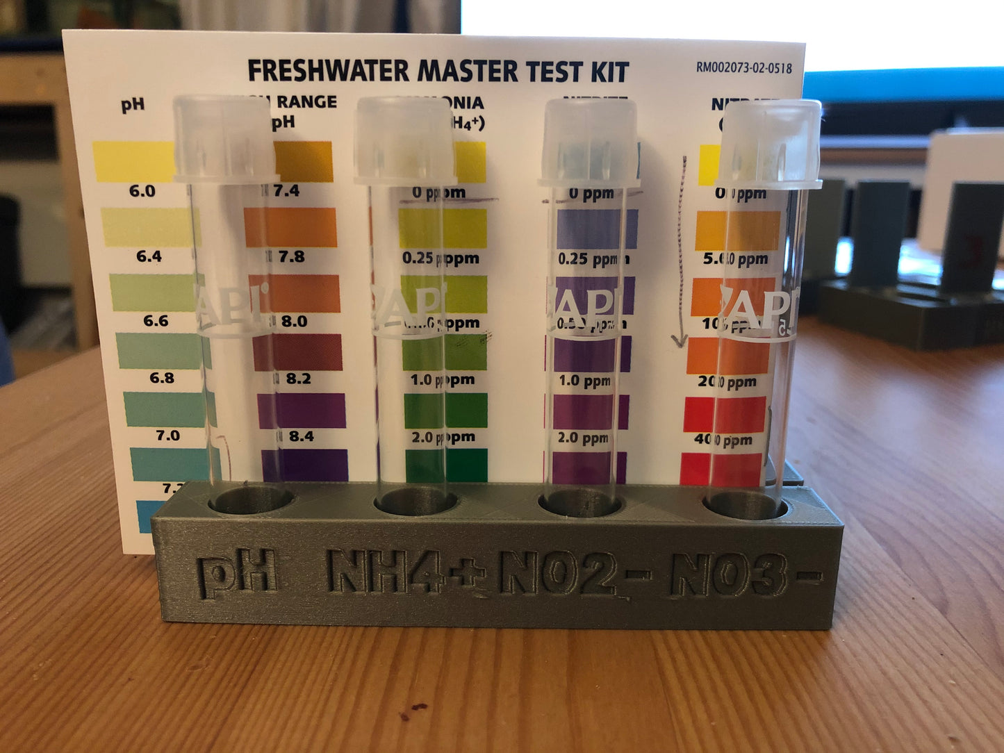 API Aquarium Test Kit Tube & Bottle Holder - alternate angle