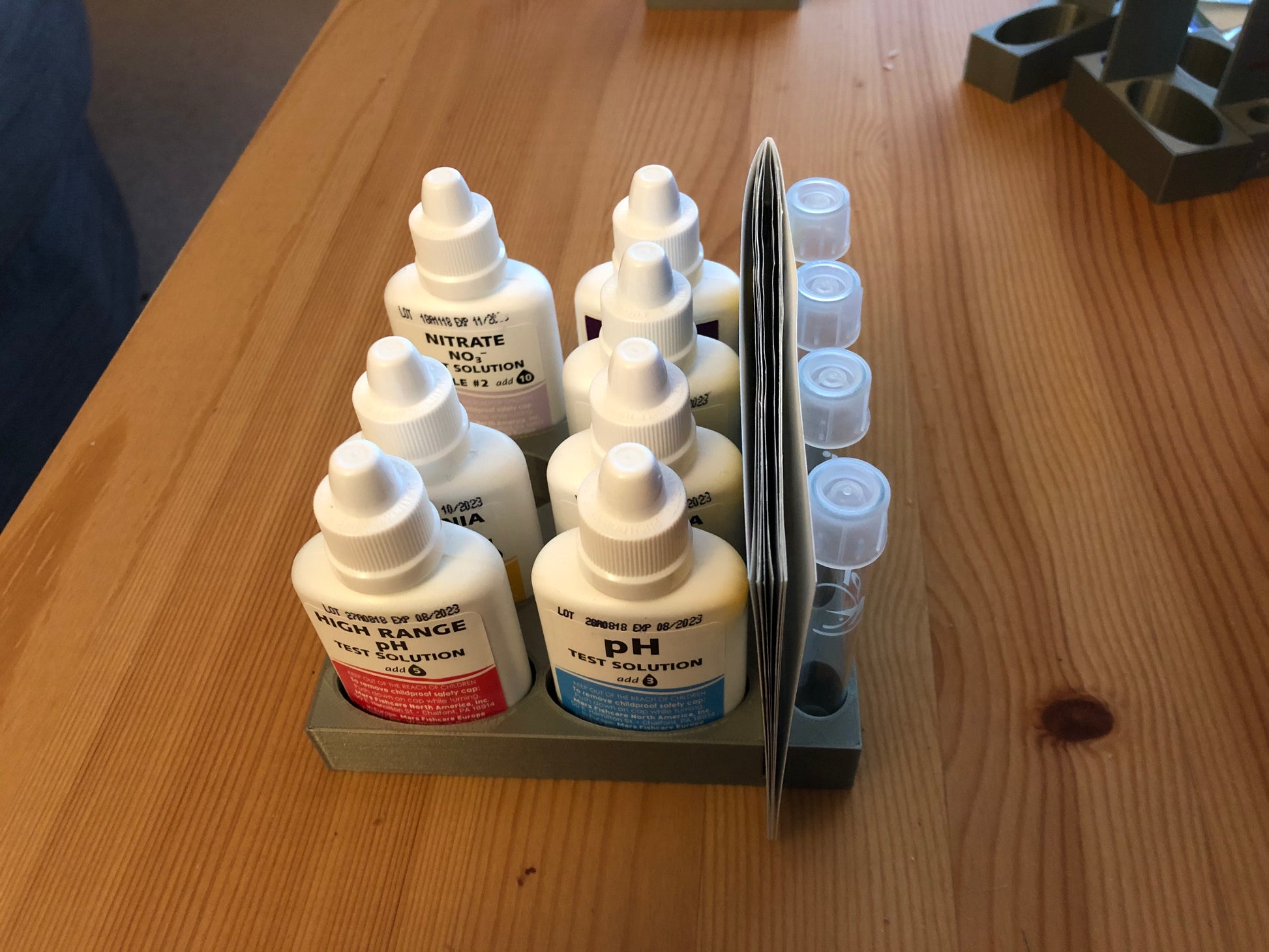 API Aquarium Test Kit Tube & Bottle Holder - colour option